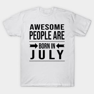 Awesome People Are Born In July T-Shirt